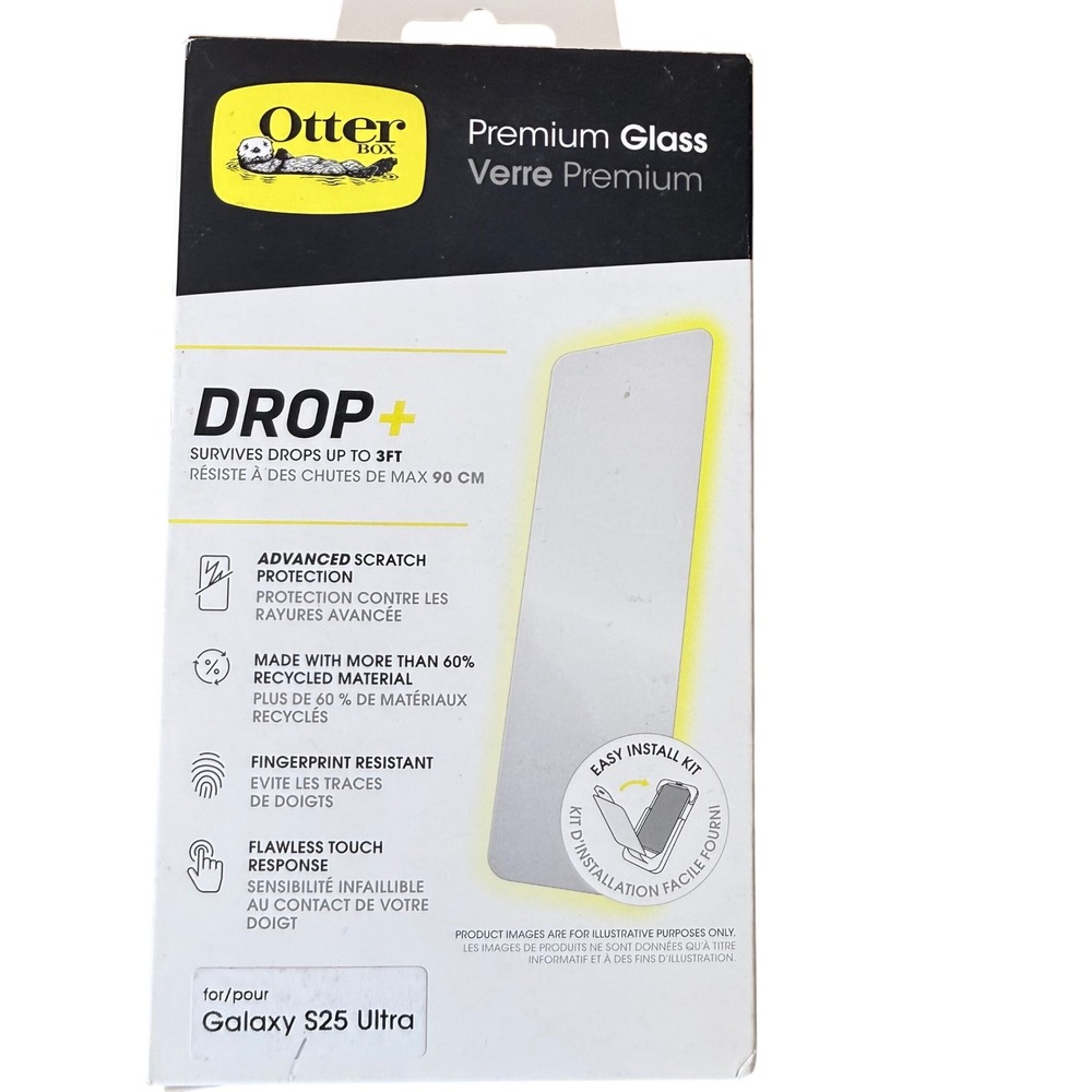 OtterBox Premium Glass Screen Protector for Samsung Galaxy S25‎ Ultra Clear
